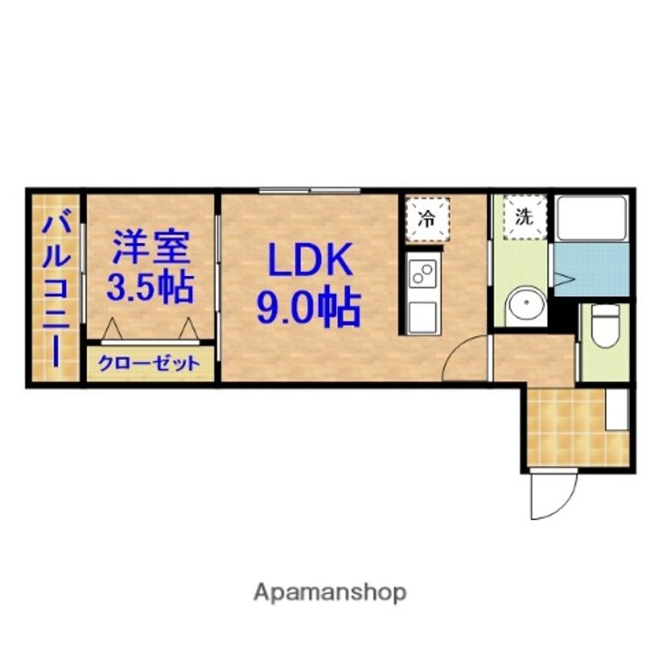 マロン クレールの間取り