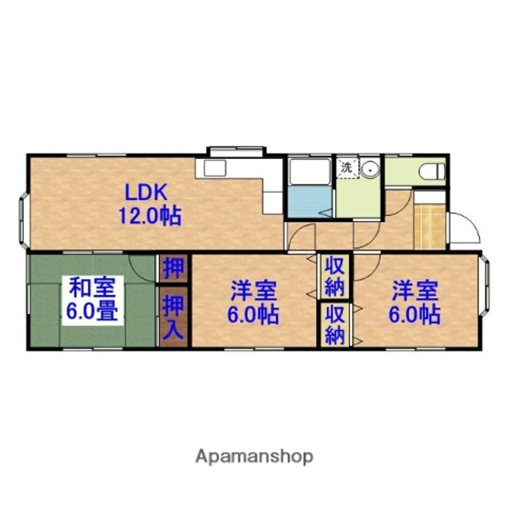 千葉県市原市五井西7丁目(一戸建)の賃貸物件戸建ての間取り