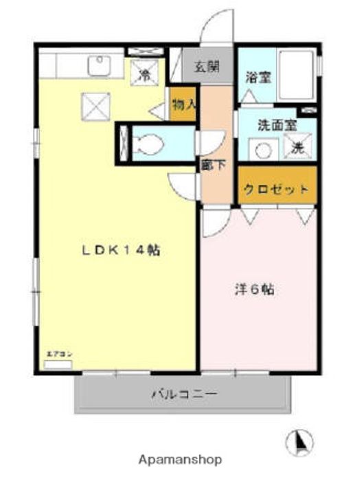 ヴェルドミール弐番館の間取り