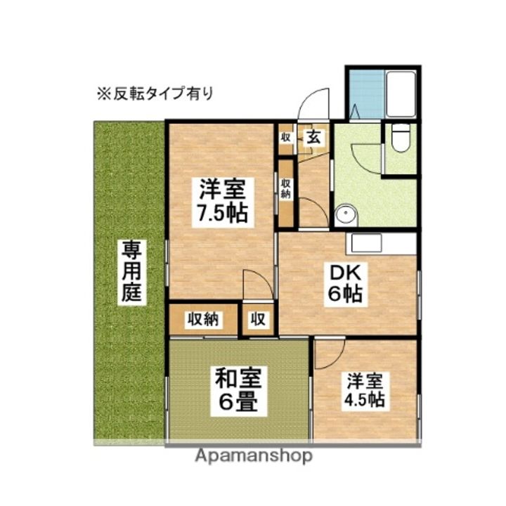 ガーデンハイツC棟102の間取り