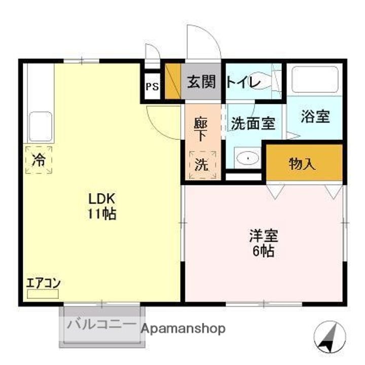 グリーンヒルズK棟の間取り