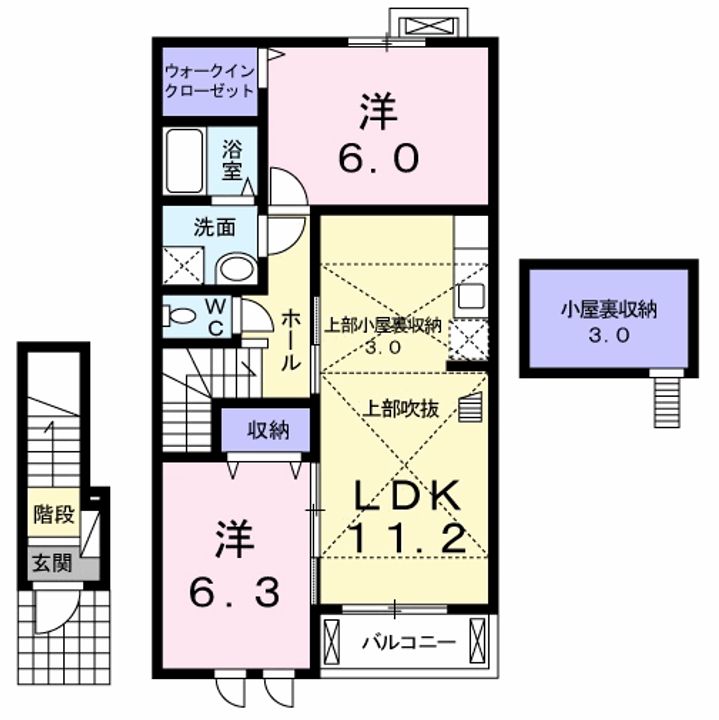 グレイスメゾンDの間取り