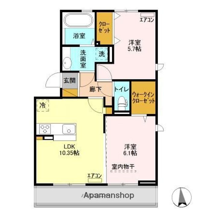 オーフィングⅡの間取り