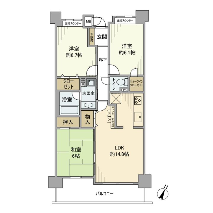 ダイアパレス京葉蘇我Ⅴの間取り
