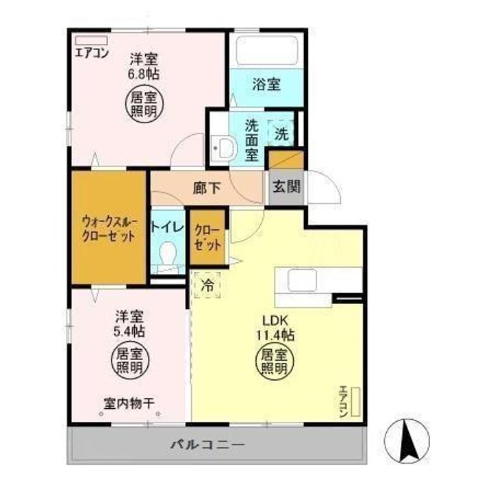 サウザンドサニー WESTの間取り
