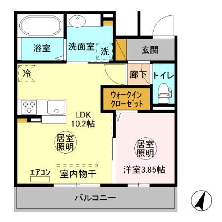 パストラルコート Cの間取り