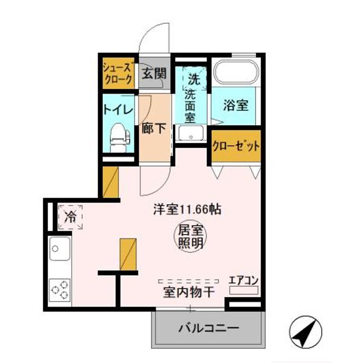 ヌーボイナリ金沢205の間取り