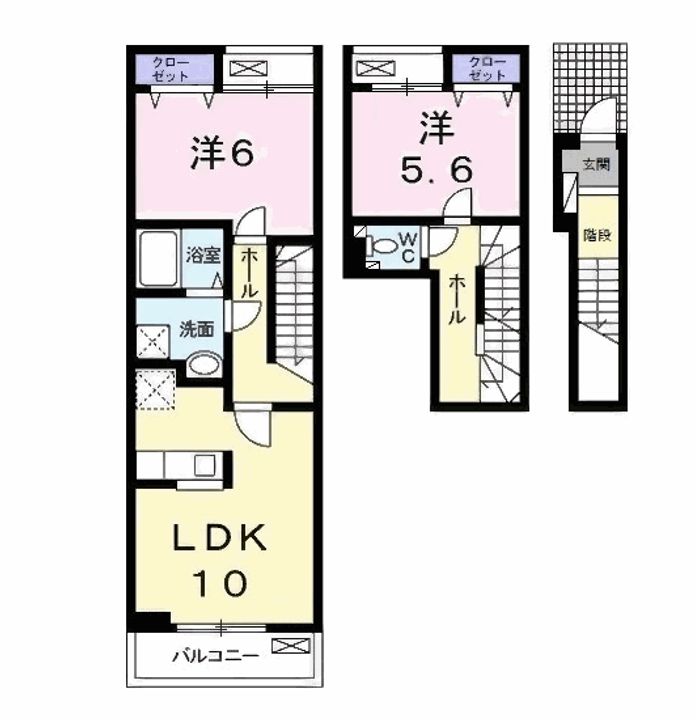パレス ジェリカ Ⅲ Bの間取り