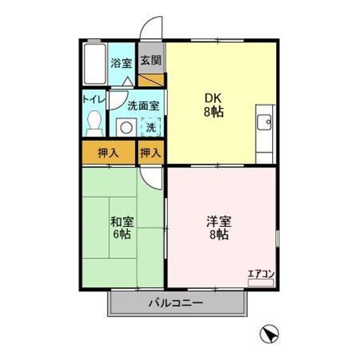 ファーストハイツ福王台203の間取り