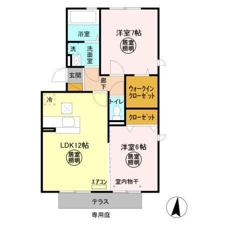 オルテンシアの間取り