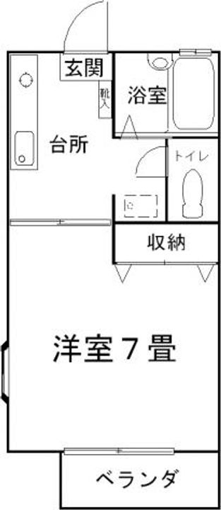 ハイムセブン102の間取り