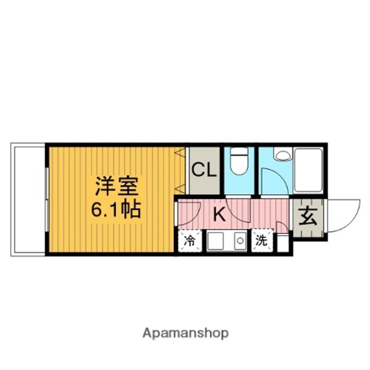 神奈川県相模原市南区相模大野3丁目の賃貸マンションの間取り