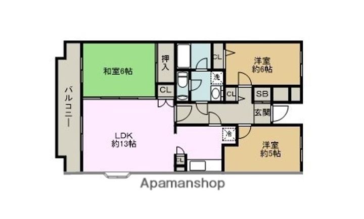 メイフラワー壱番館103の間取り