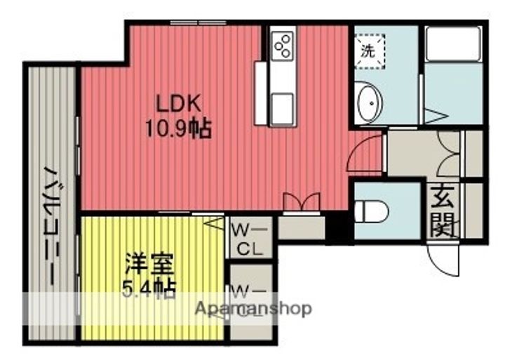DSTYLE中町203の間取り