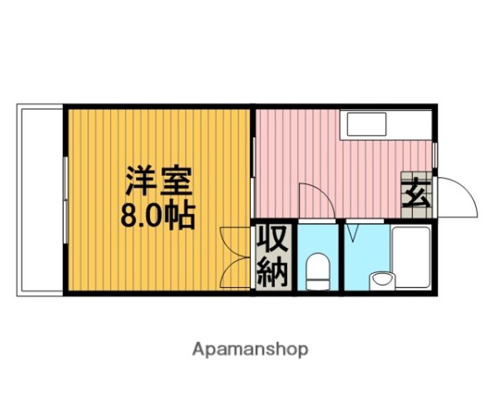 神奈川県相模原市南区相模大野9丁目の賃貸アパートの間取り