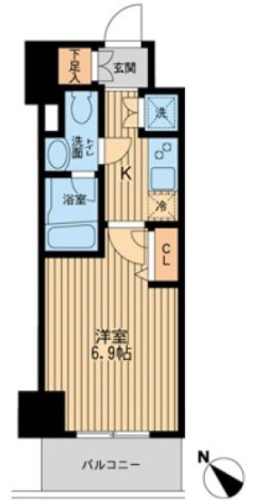 レジディア蒲田Ⅲの間取り