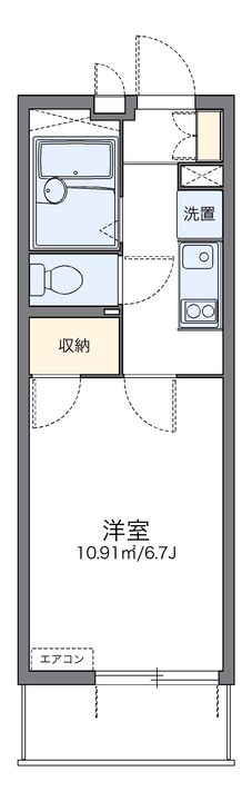 レオパレスベルファムの間取り