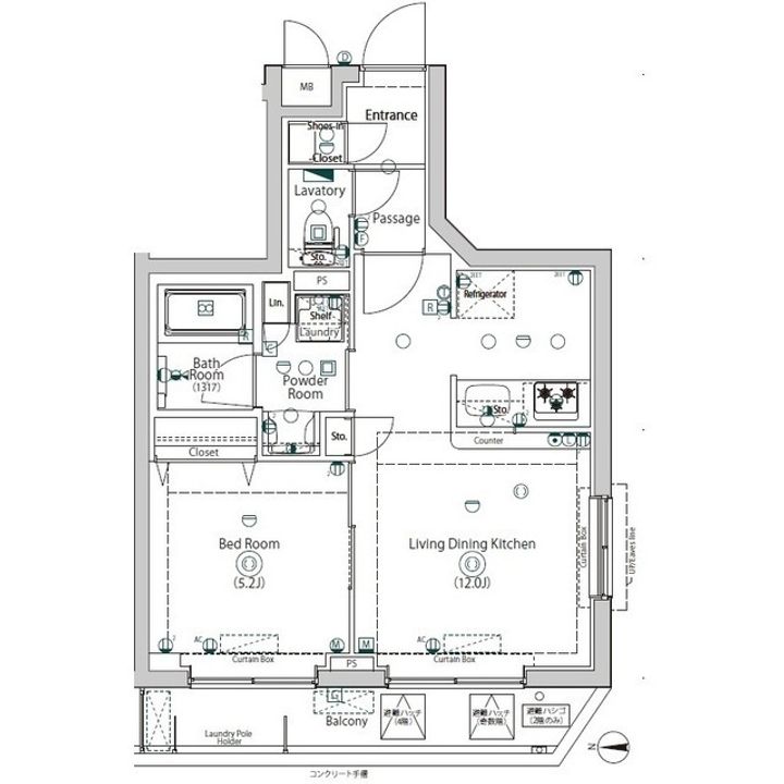 BPRレジデンス東糀谷の間取り
