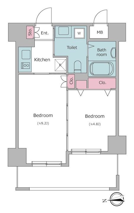 レジディア秋葉原の間取り