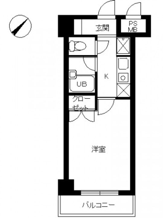 スカイコート世田谷用賀第3202号室の間取り