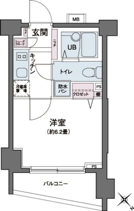エコロジー都立大学レジデンスの間取り