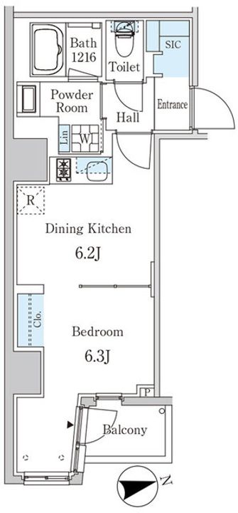 ザ・ライオンズフォーシア外神田の間取り