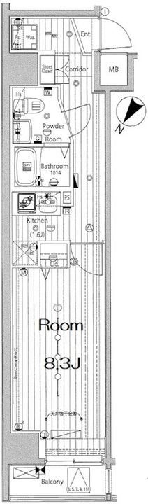メイクスデザイン川崎Ⅲの間取り