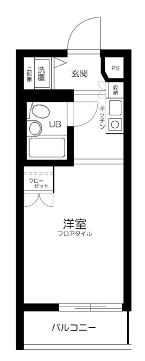 東京都大田区仲六郷1丁目の賃貸マンションの間取り