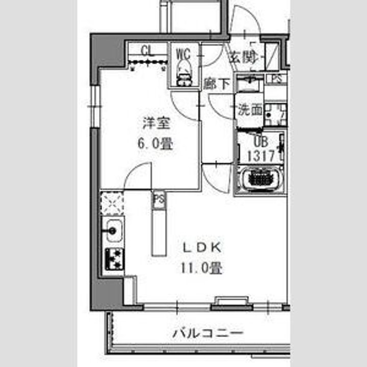 SーRESIDENCE新御徒町WESTの間取り