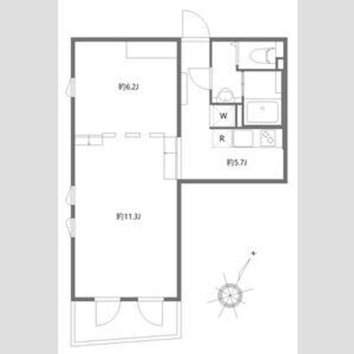 アレーロ大岡山Ⅱの間取り