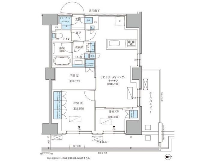 パークアクシス品川天王洲アイルの間取り