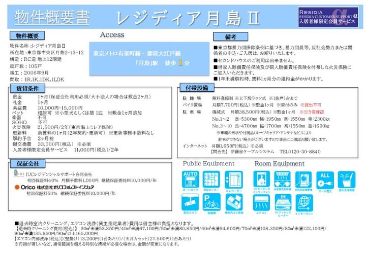 レジディア月島Ⅱのその他画像