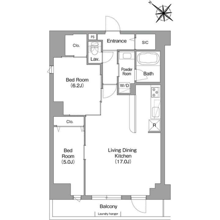 コンフォリア・リヴ豊洲キャナルの間取り