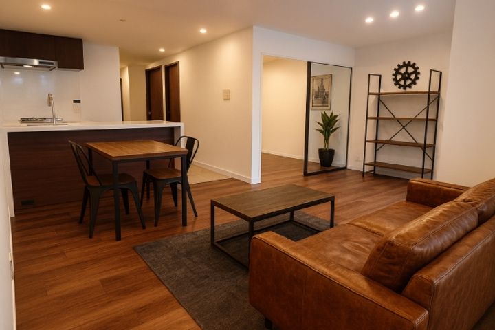 東京都港区三田1丁目の賃貸マンションの居間