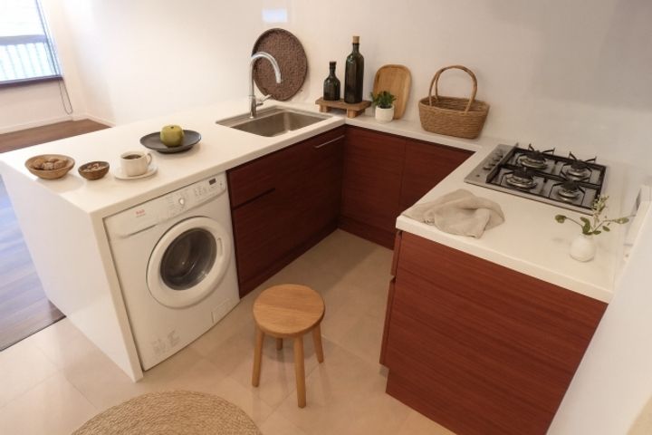 東京都港区三田1丁目の賃貸マンションのキッチン