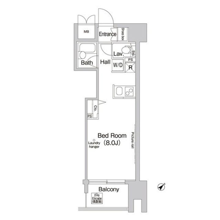 コンフォリア芝浦の間取り