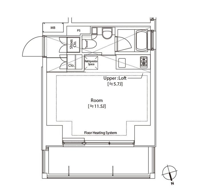 カスタリア中延の間取り