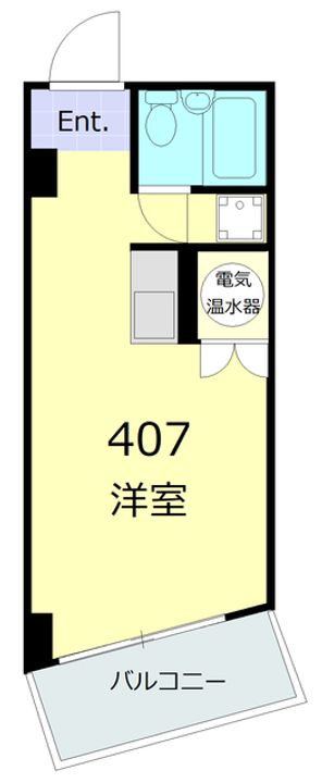 東京都港区芝大門1丁目の賃貸マンションの間取り