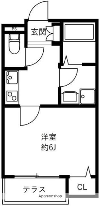 グランシャレー堀切菖蒲園Ⅲ103.の間取り