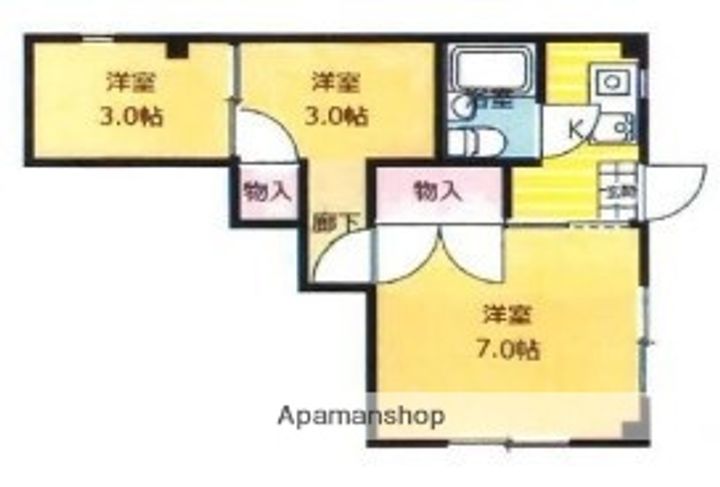 メゾンエイワン103の間取り