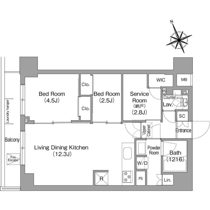 コンフォリア東葛西の間取り