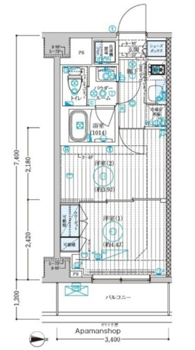 ブライズ大島の間取り