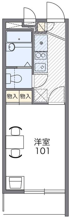 レオパレスプロパッサ大泉の間取り