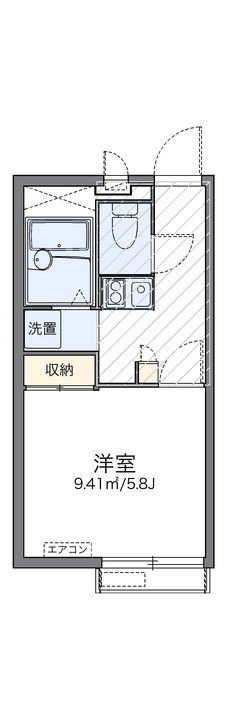レオパレスKIMISUNの間取り