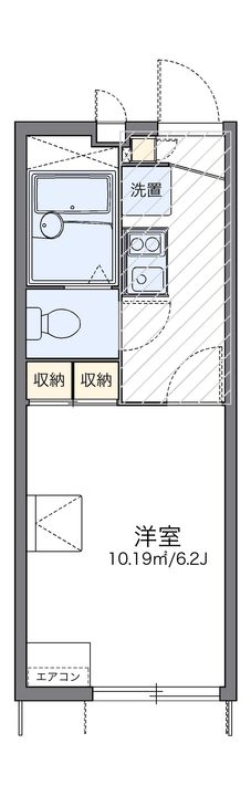 レオパレスアビイ ロードの間取り