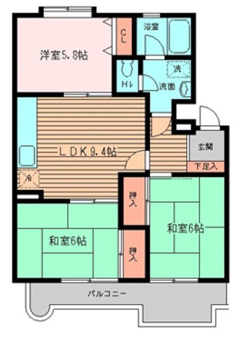 エスポワール清瀬の間取り