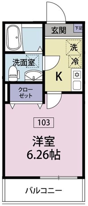 アジュール清瀬の間取り