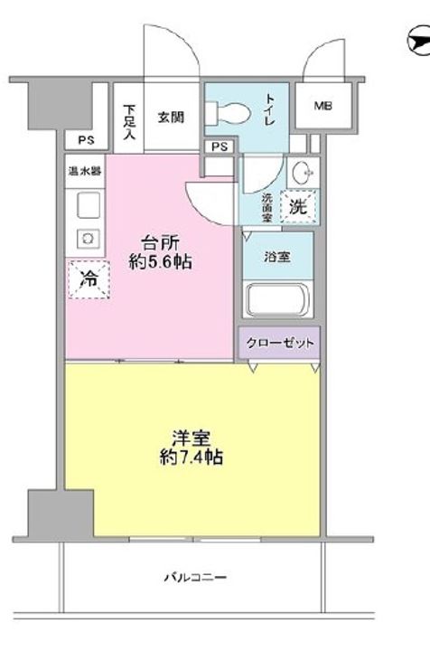 ヴェルデ東日本橋0802の間取り