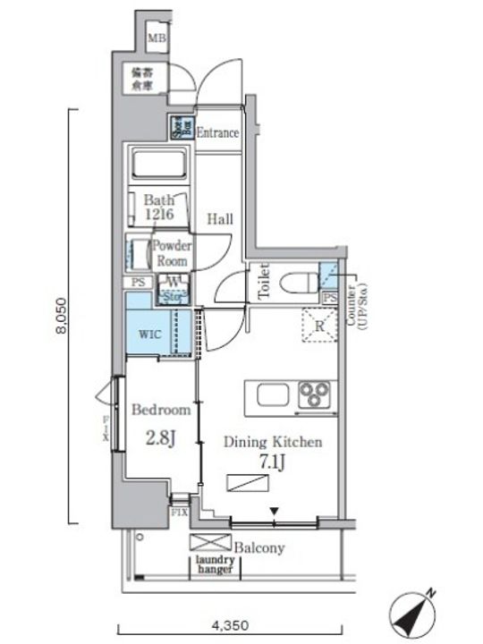 リビオメゾン日本橋浜町公園の間取り