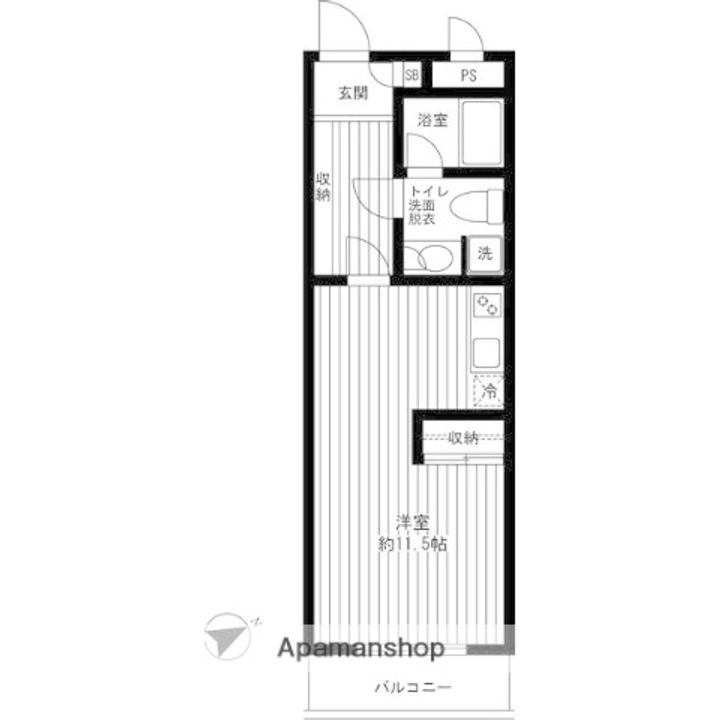 レ シャンブル ヴァレの間取り